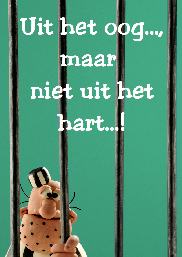 Boef Brom achter de tralies - Liefde kaarten Liefde kaarten - Boef Brom achter de tralies