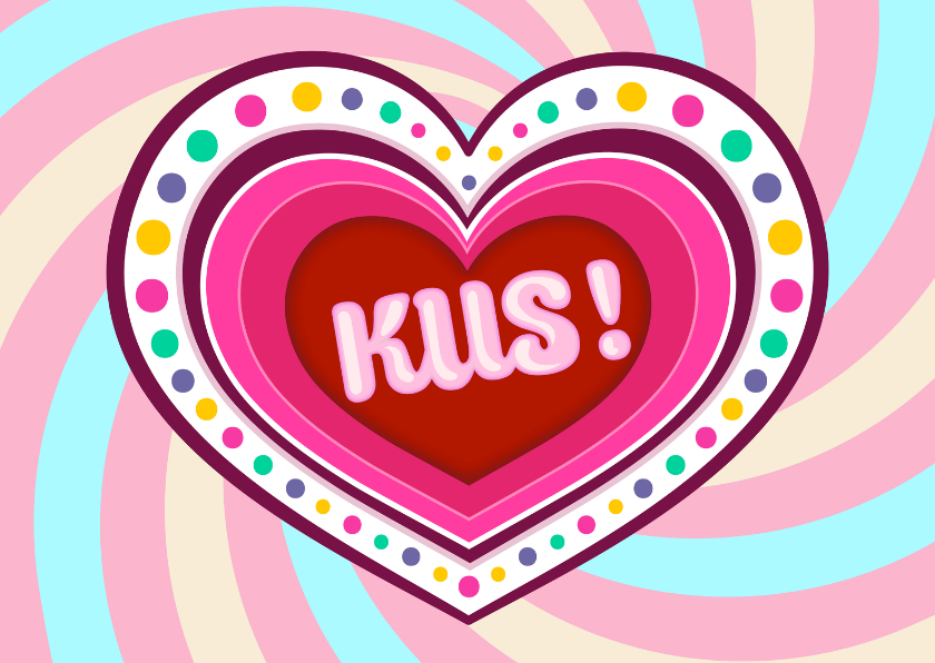 Kus! -TW - Liefde kaarten Liefde kaarten - Kus! -TW