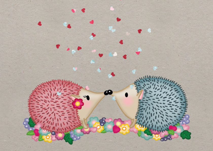 Liefde Egeltjes - TJ - Liefde kaarten Liefde kaarten - Liefde Egeltjes - TJ