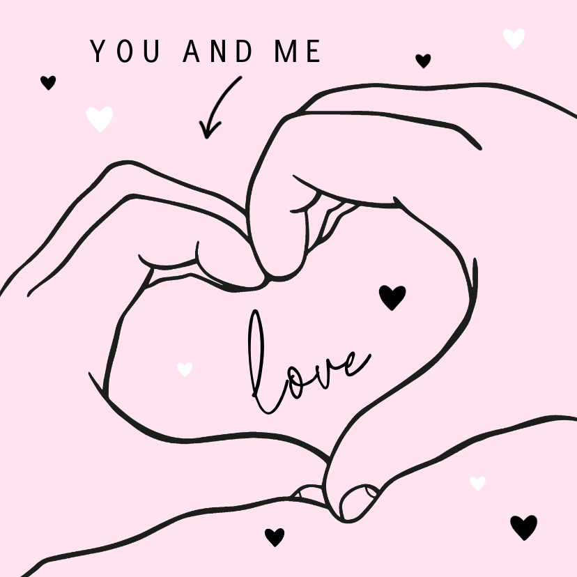 Liefde kaarten - Liefde handen hart