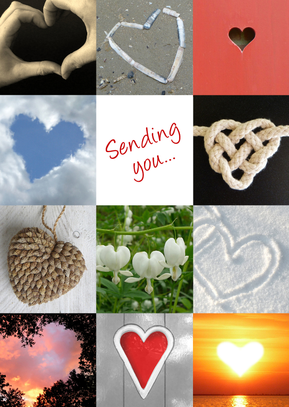 Liefde hartenkaart - Liefde kaarten Liefde kaarten - Liefde hartenkaart