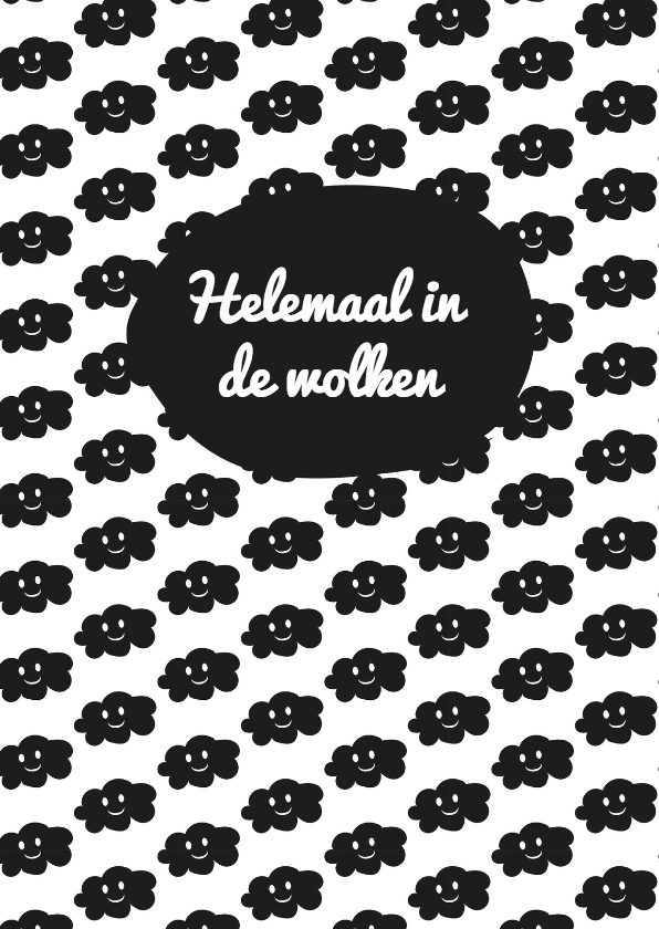 Liefde - Helemaal in de wolken door jou! Hippe kaart - Liefde kaarten Liefde kaarten - Liefde - Helemaal in de wolken door jou! Hippe kaart