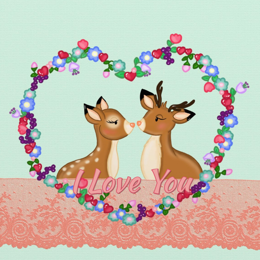 Liefde Hertjes Hart - TJ - Liefde kaarten Liefde kaarten - Liefde Hertjes Hart - TJ