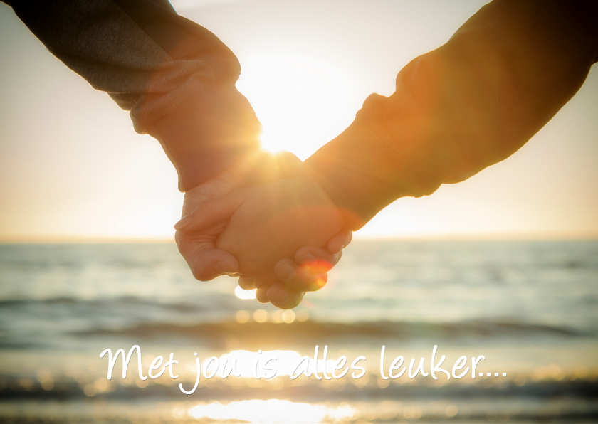 Liefde kaart hand in hand MM - Liefde kaarten Liefde kaarten - Liefde kaart hand in hand MM