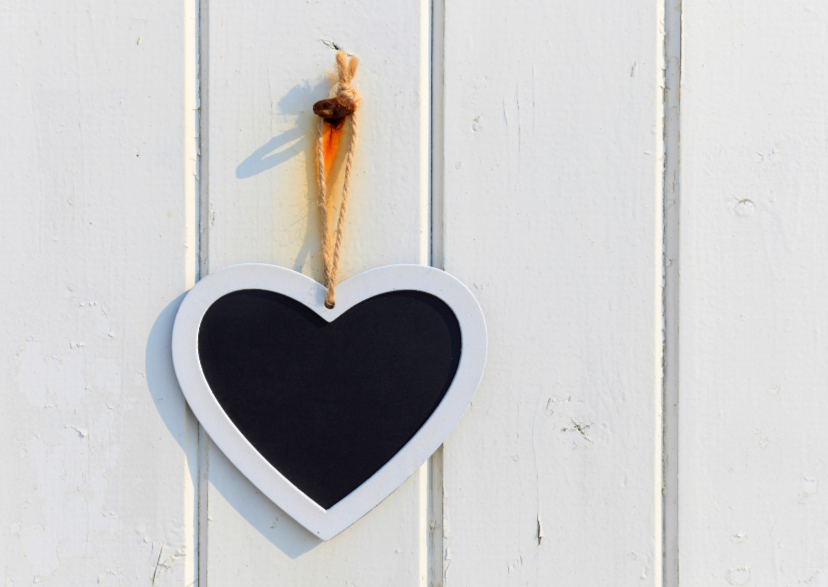 Liefde kaart Hart Krijt - AJ - Liefde kaarten Liefde kaarten - Liefde kaart Hart Krijt - AJ