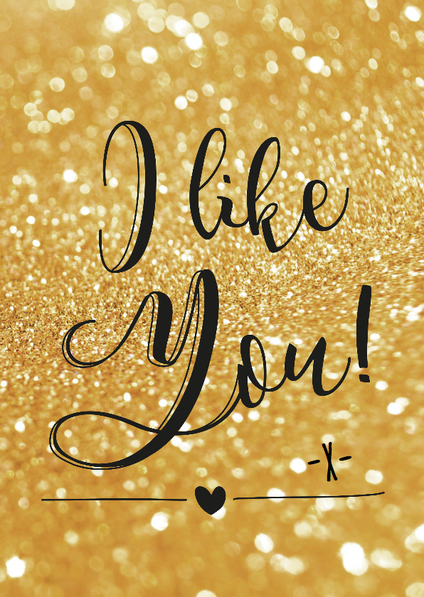 Liefde kaart I like you - BF - Liefde kaarten Liefde kaarten - Liefde kaart I like you - BF