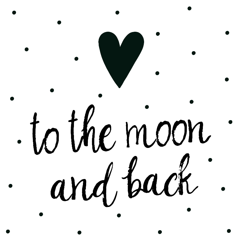 Liefde kaart "to the moon and back" - Liefde kaarten Liefde kaarten - Liefde kaart "to the moon and back"