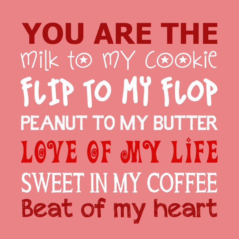 Liefde kaart You are - Liefde kaarten Liefde kaarten - Liefde kaart You are