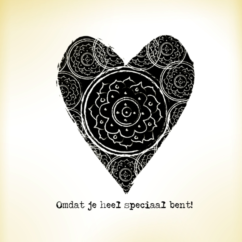 Liefdekaart Vintage Heart - Liefde kaarten Liefde kaarten - Liefdekaart Vintage Heart