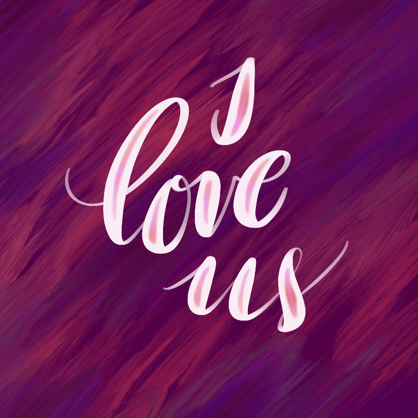 Liefdeskaart I love us - Liefde kaarten Liefde kaarten - Liefdeskaart I love us