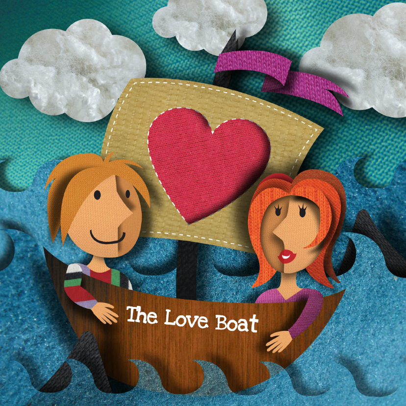 Liefdeskaart - The Loveboat - Liefde kaarten Liefde kaarten - Liefdeskaart - The Loveboat