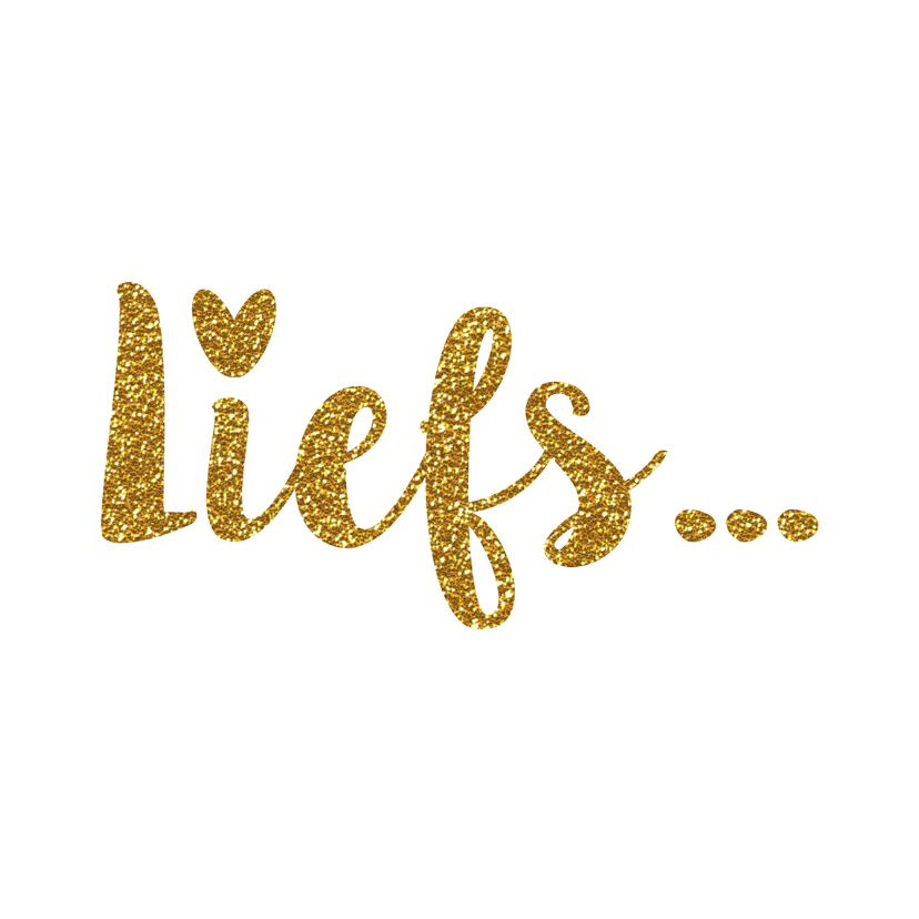 Liefs hart goud - Liefde kaarten Liefde kaarten - Liefs hart goud