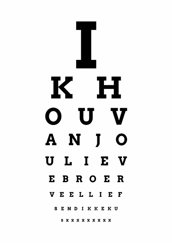 ogentest lieve broer-isf - Liefde kaarten Liefde kaarten - ogentest lieve broer-isf