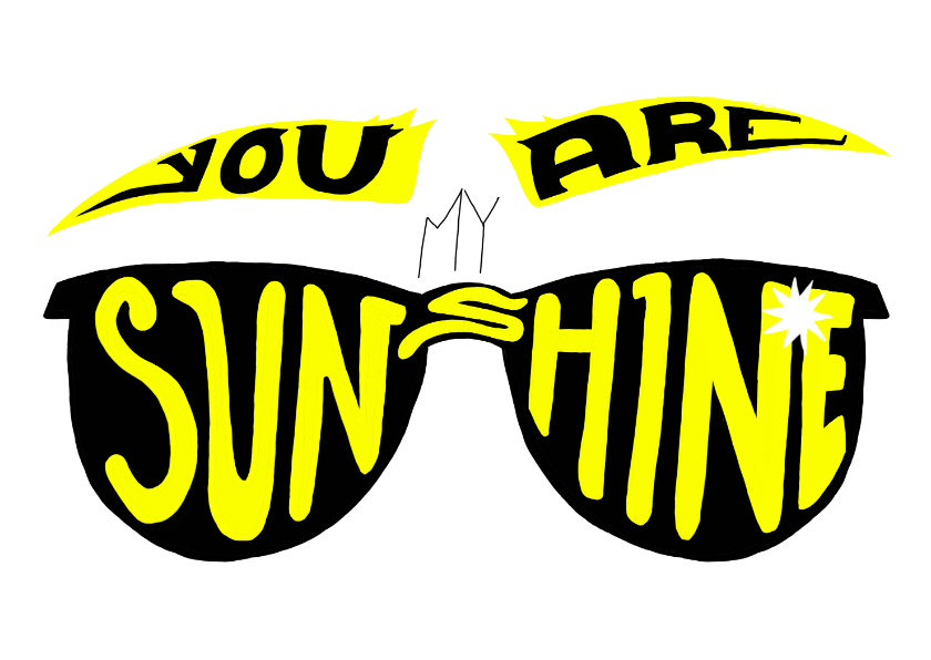Liefde kaarten - Stoere liefdeskaart -You are the sunshine to my sunglasses 
