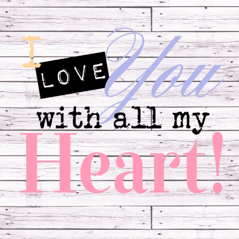 Woorden I love you... Kleur - BK - Liefde kaarten Liefde kaarten - Woorden I love you... Kleur - BK