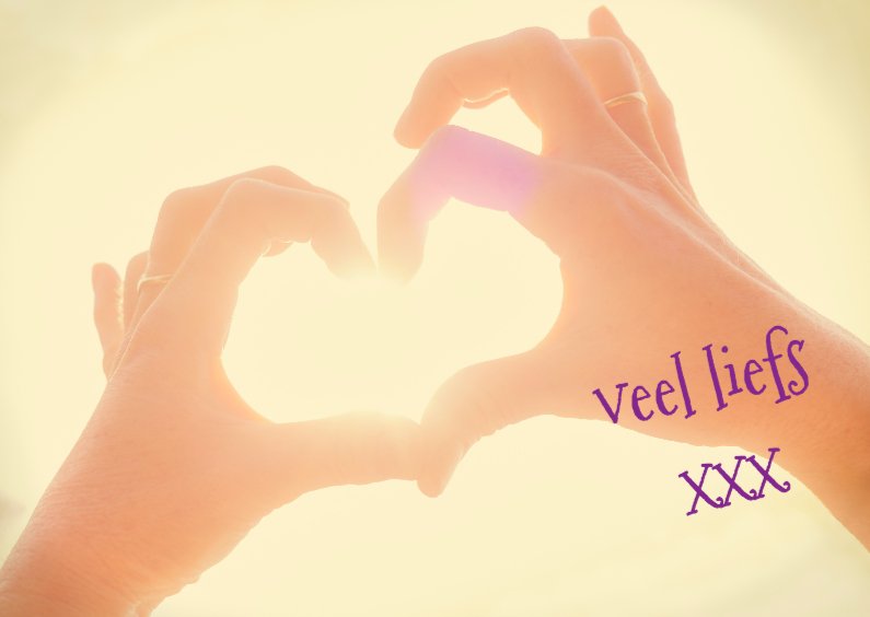 zonnig hart - Liefde kaarten Liefde kaarten - zonnig hart