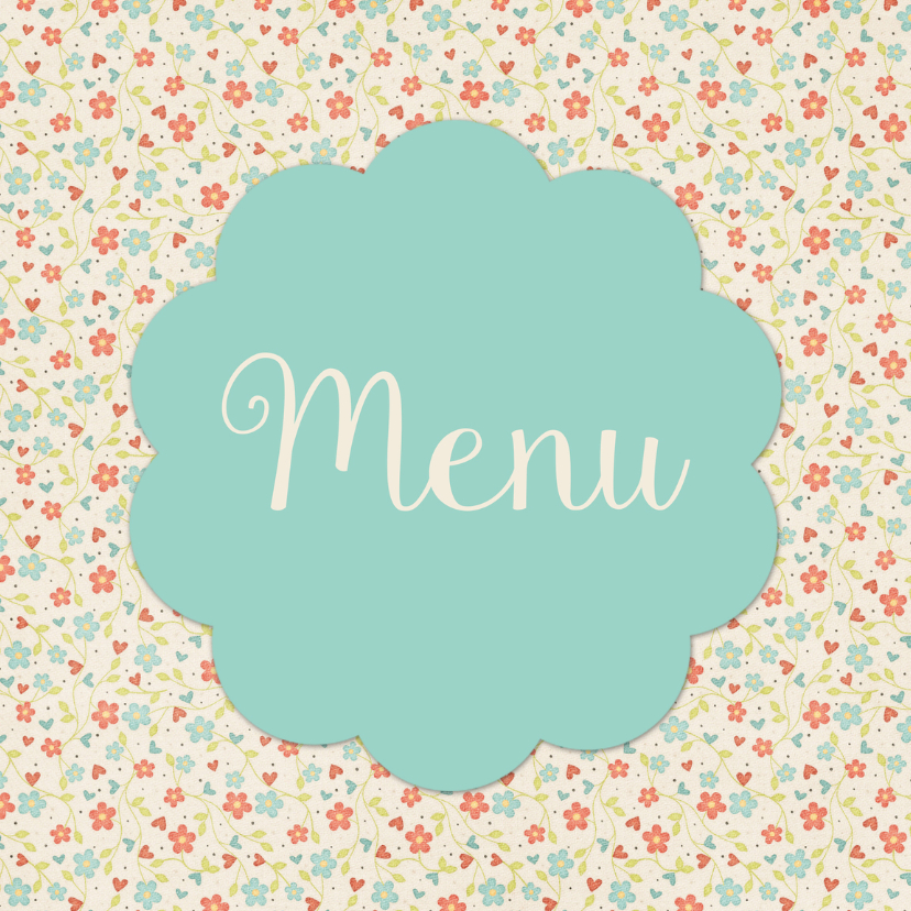 Paasmenu bloemen - DH - Menukaarten Menukaarten - Paasmenu bloemen - DH