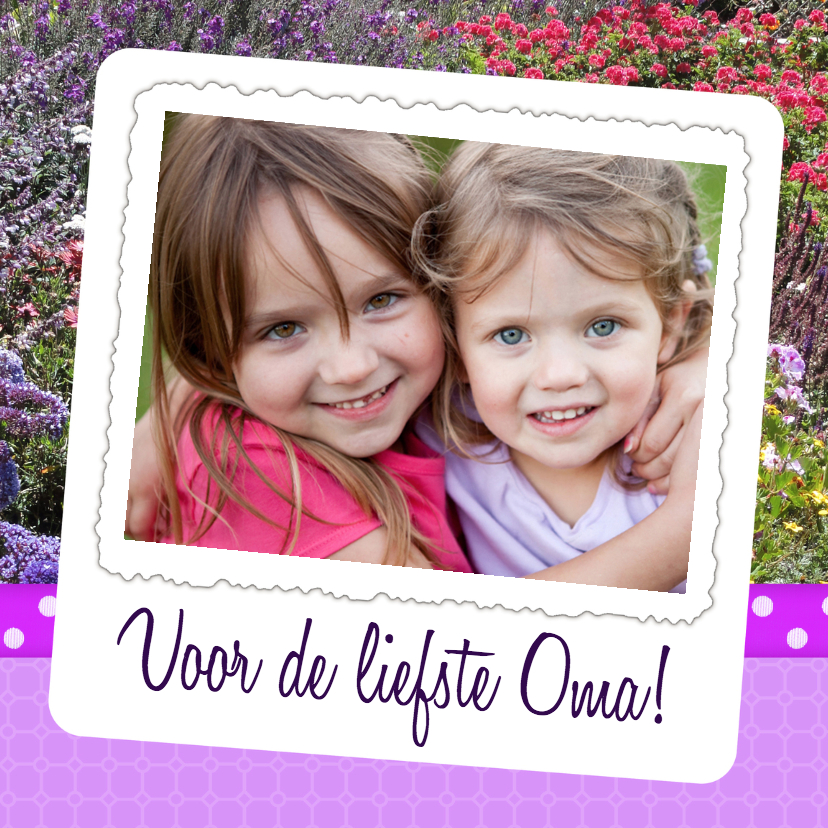 Bloemenkaart Liefste Oma - BK - Moederdag kaarten Moederdag kaarten - Bloemenkaart Liefste Oma - BK