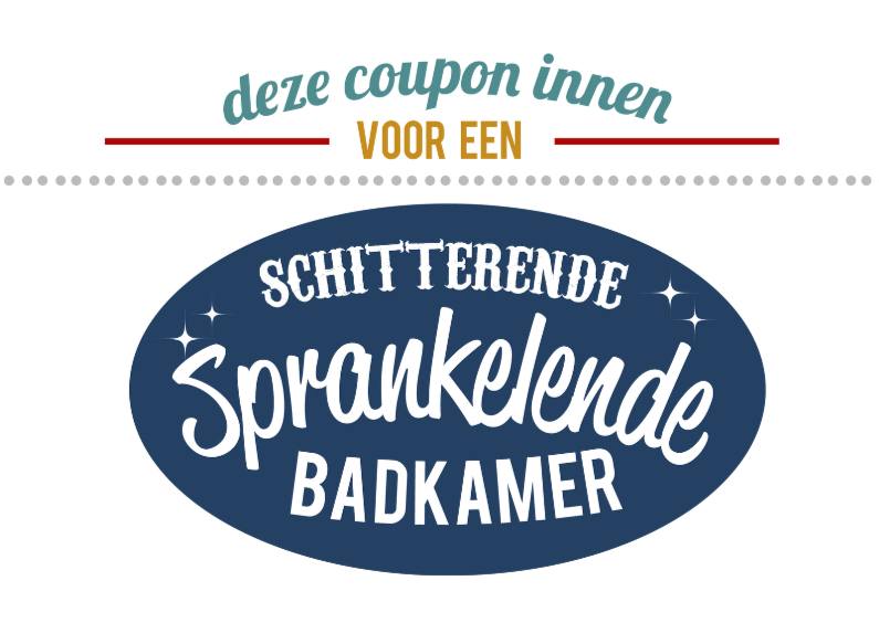 Coupon - een sprankelende badkamer - Moederdag kaarten Moederdag kaarten - Coupon - een sprankelende badkamer