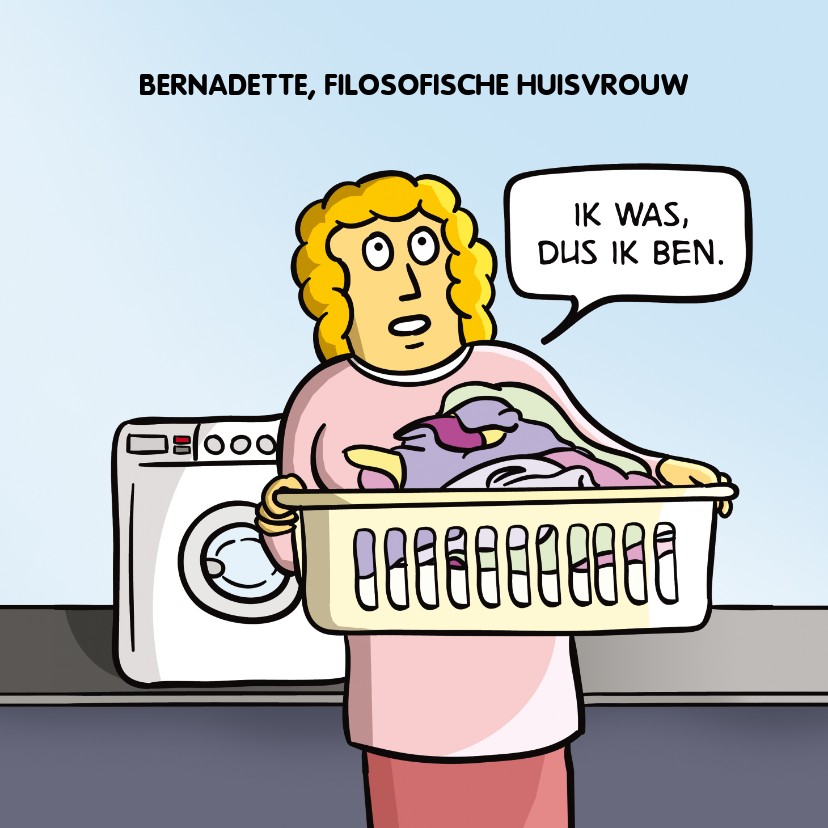 Grappige moederdagkaart Filosofische huisvrouw - Moederdag kaarten Moederdag kaarten - Grappige moederdagkaart Filosofische huisvrouw