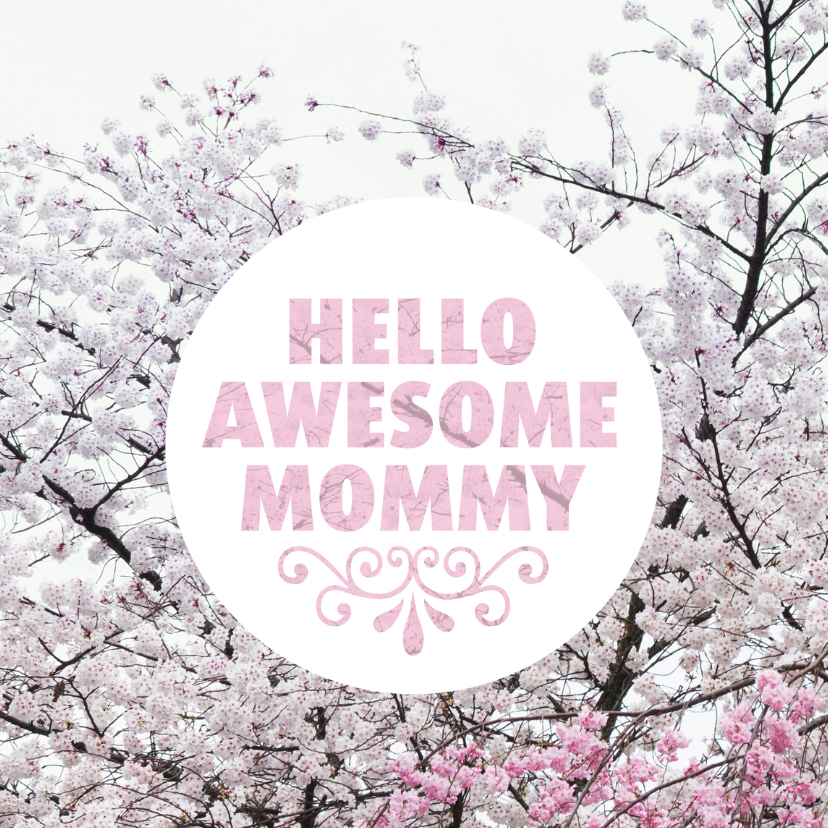 Hello mommy moederdag kaart - Moederdag kaarten Moederdag kaarten - Hello mommy moederdag kaart