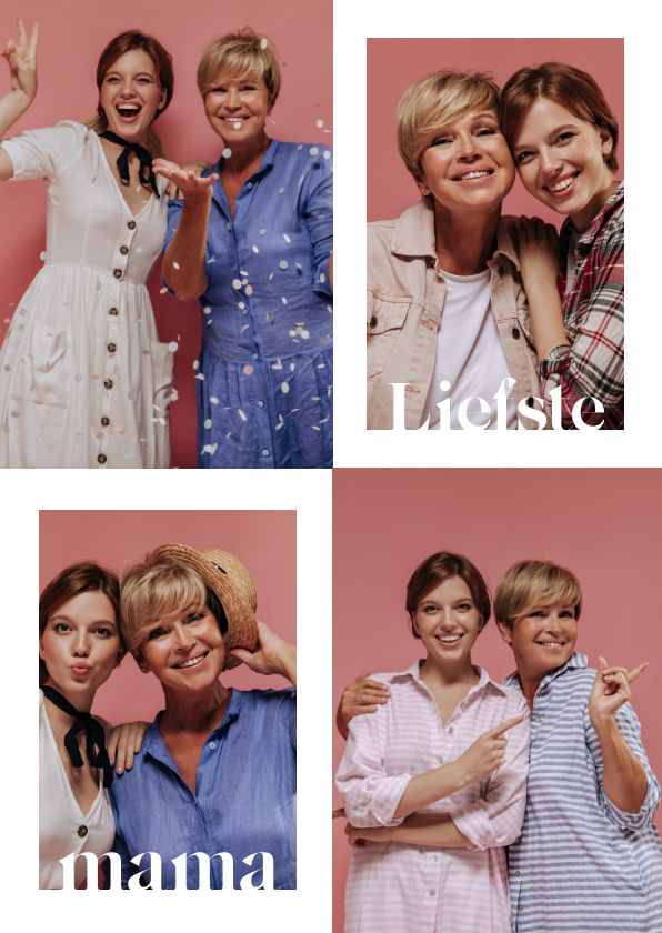 Moederdag fotokaart liefste mama persoonlijk foto's - Moederdag kaarten Moederdag kaarten - Moederdag fotokaart liefste mama persoonlijk foto's