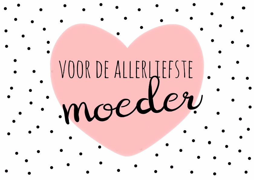Moederdag kaarten - Moederdag kaart 5 - WW