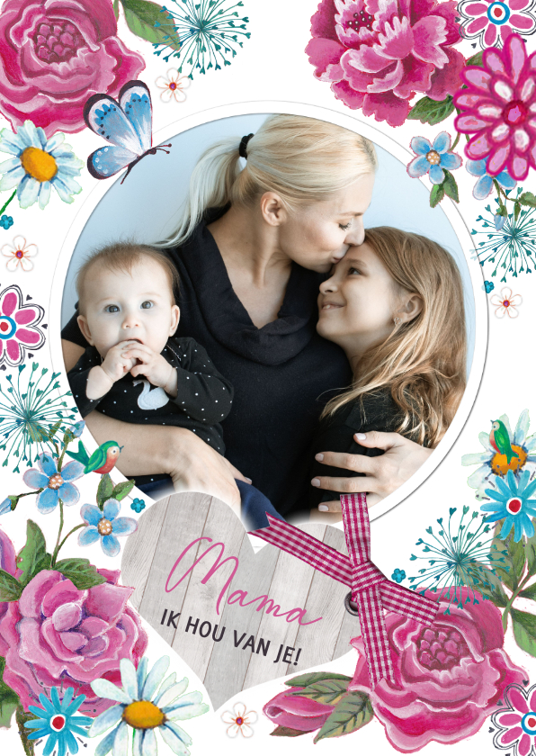 Moederdag kaarten - Moederdag Mama Ik hou van je