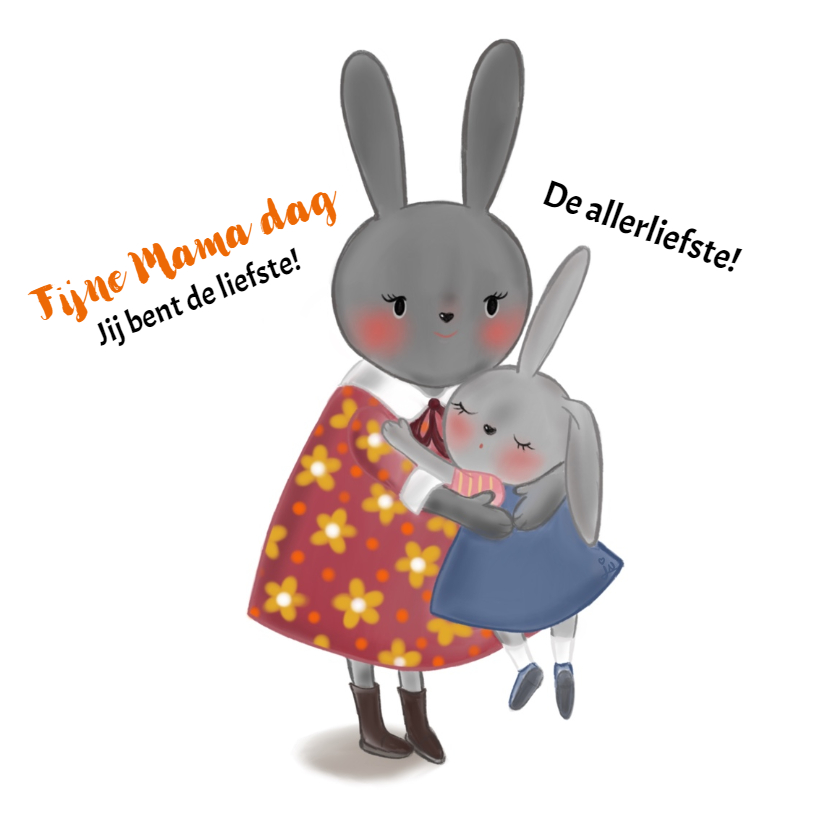 Moederdag. Mama Konijn - Moederdag kaarten Moederdag kaarten - Moederdag. Mama Konijn