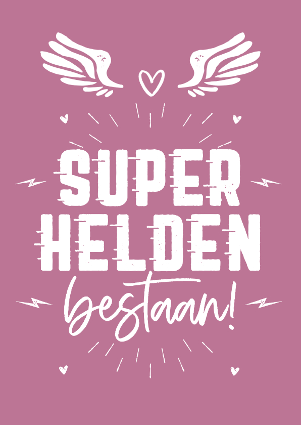 Moederdag kaarten - Moederdag superheld supermama stoer hartjes foto