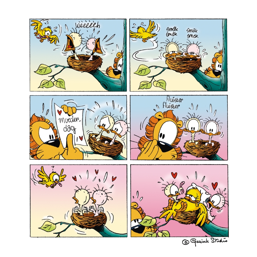 Moederdag kaarten - Moederdag vogelnest - A