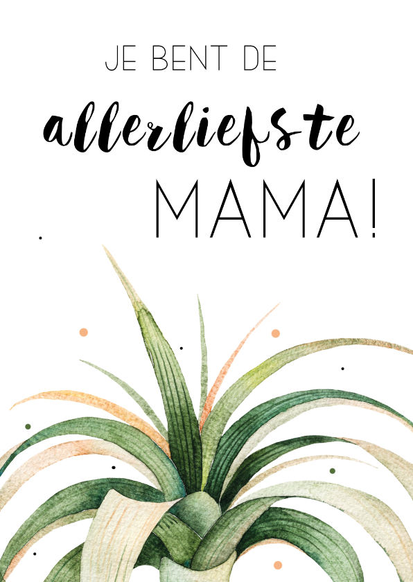 Moederdagkaart: Allerliefste mama! - Moederdag kaarten Moederdag kaarten - Moederdagkaart: Allerliefste mama!