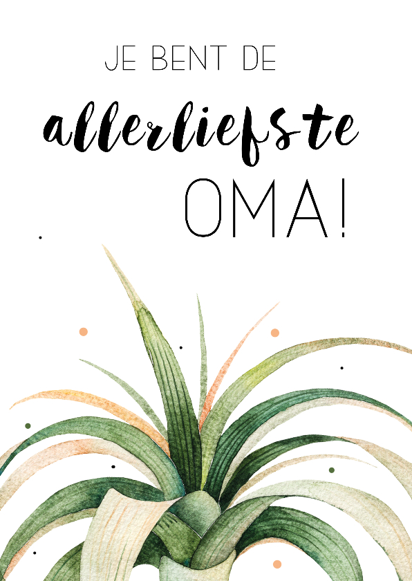 Moederdagkaart: Allerliefste oma! - Moederdag kaarten Moederdag kaarten - Moederdagkaart: Allerliefste oma!