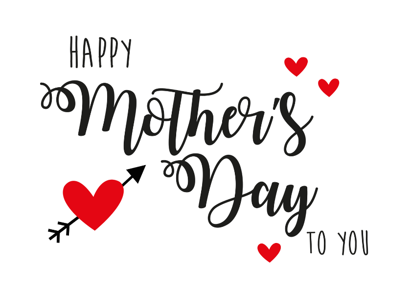 Moederdag kaarten - Moederdagkaart happy Mother's Day to you