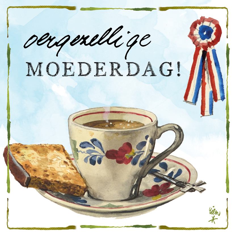 Moederdagkaart lang leve de boerderij Rien Poortvliet - Moederdag kaarten Moederdag kaarten - Moederdagkaart lang leve de boerderij Rien Poortvliet