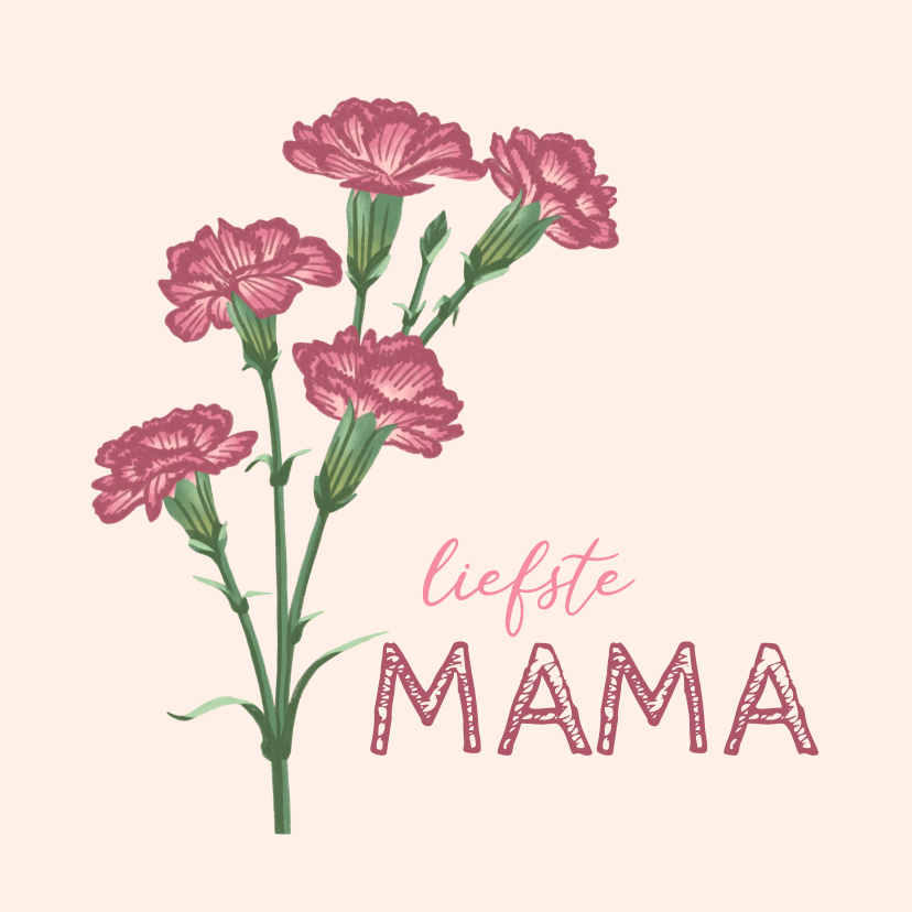 Moederdag kaarten - Moederdagkaart lieve mama