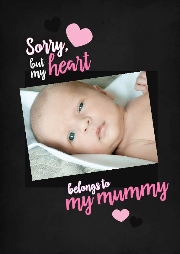 Moederdagkaart My heart belongs - Moederdag kaarten Moederdag kaarten - Moederdagkaart My heart belongs