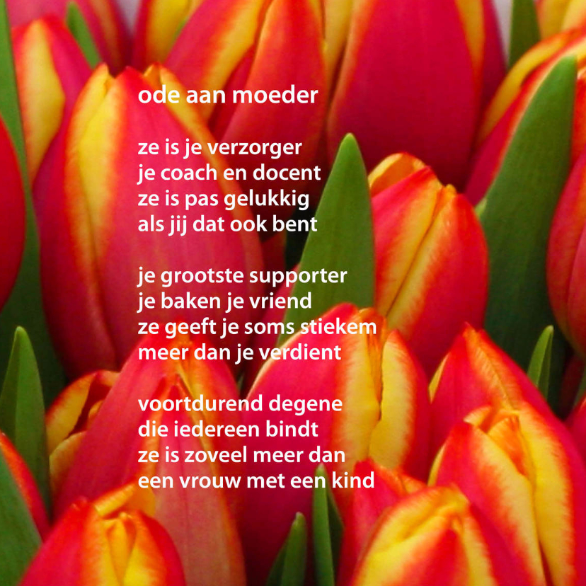 Ode aan moeder - gedichtenbeeld - Moederdag kaarten Moederdag kaarten - Ode aan moeder - gedichtenbeeld