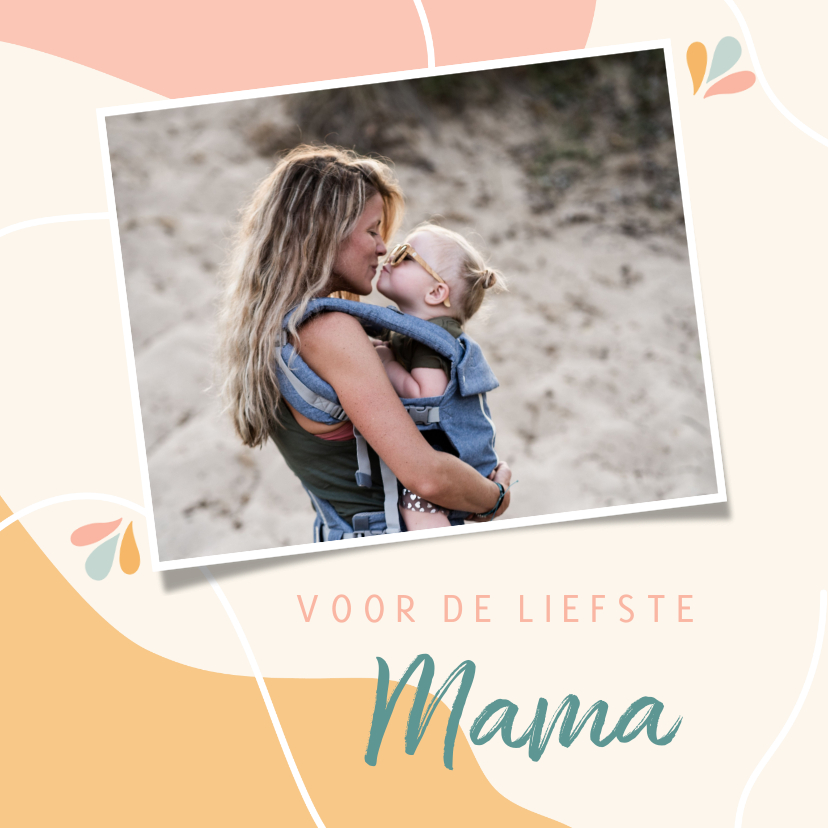 Moederdag kaarten - Vrolijke moederdagkaart 'voor de liefste mama' 