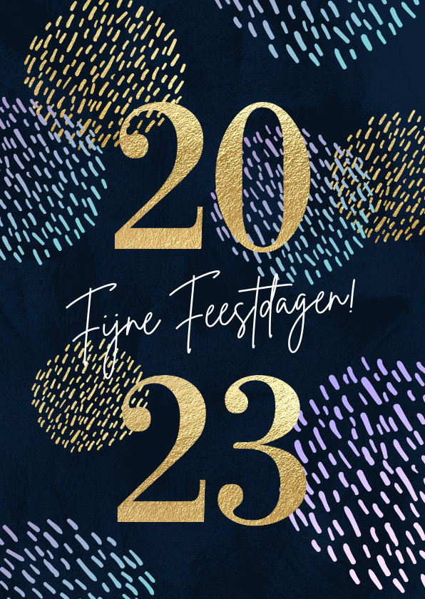 Nieuwjaarskaarten - Feestelijke nieuwjaarskaart vuurwerk 2023