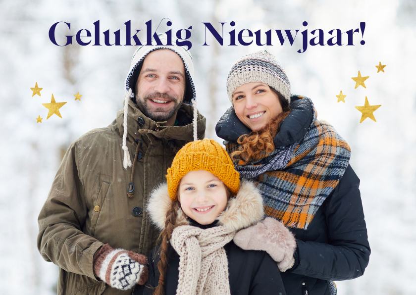 Fotokaart 'gelukkig nieuwjaar' eigen foto - Nieuwjaarskaarten Nieuwjaarskaarten - Fotokaart 'gelukkig nieuwjaar' eigen foto