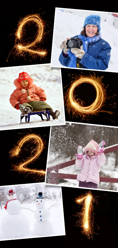 Nieuwjaar 2020 vuurwerk fotocollage - Nieuwjaarskaarten Nieuwjaarskaarten - Nieuwjaar 2020 vuurwerk fotocollage