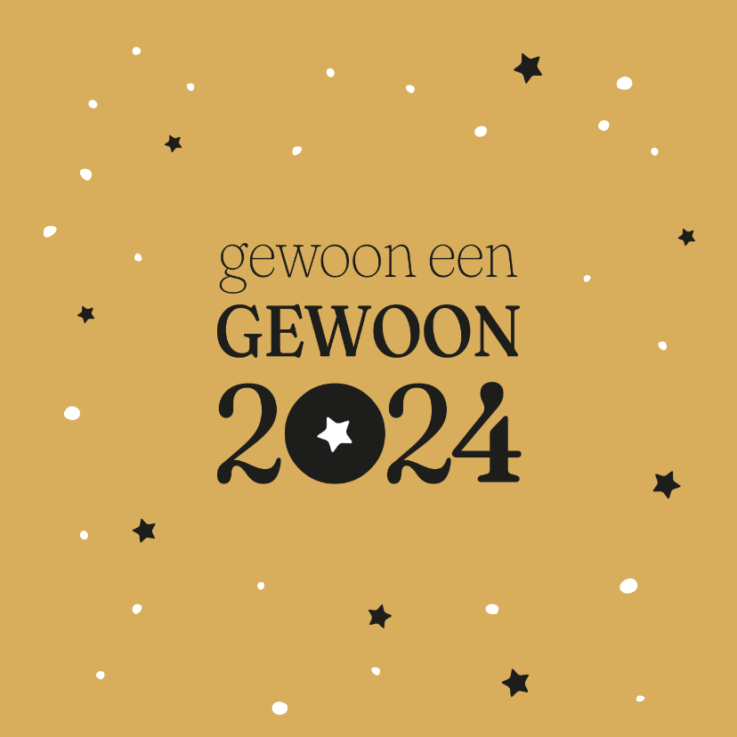 Nieuwjaarskaarten - Nieuwjaar Gewoon een gewoon 2024