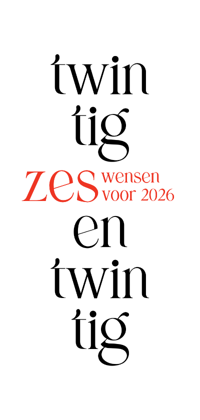 Nieuwjaar Zes wensen voor 2026 - Nieuwjaarskaarten Nieuwjaarskaarten - Nieuwjaar Zes wensen voor 2026