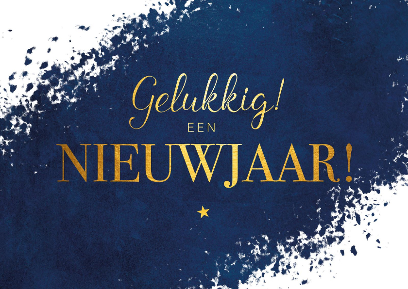 Nieuwjaarskaart Gelukkig een nieuwjaar Kaartje2go