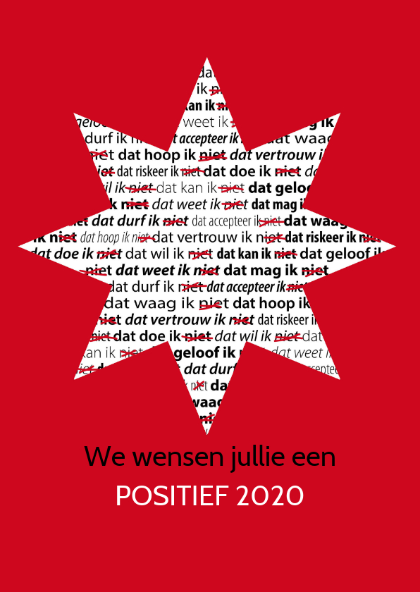 nieuwjaarskaart positief staand - Nieuwjaarskaarten Nieuwjaarskaarten - nieuwjaarskaart positief staand