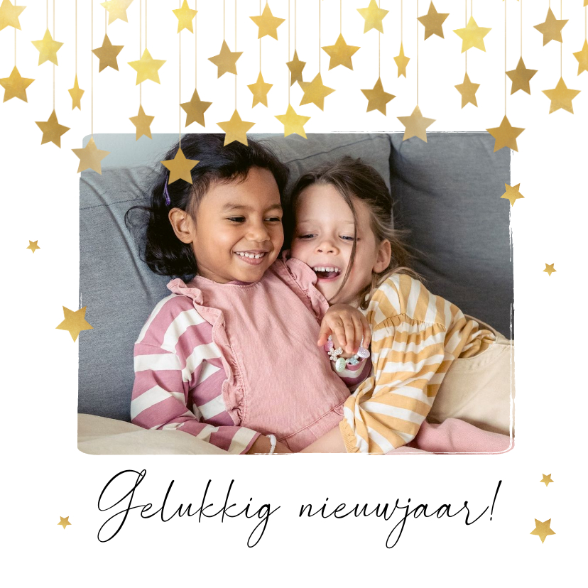 Nieuwjaarskaart sterrenhemel goud foto gelukkig nieuwjaar - Nieuwjaarskaarten Nieuwjaarskaarten - Nieuwjaarskaart sterrenhemel goud foto gelukkig nieuwjaar