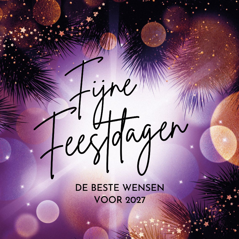 Originele nieuwjaarskaart licht vuurwerk - Nieuwjaarskaarten Nieuwjaarskaarten - Originele nieuwjaarskaart licht vuurwerk