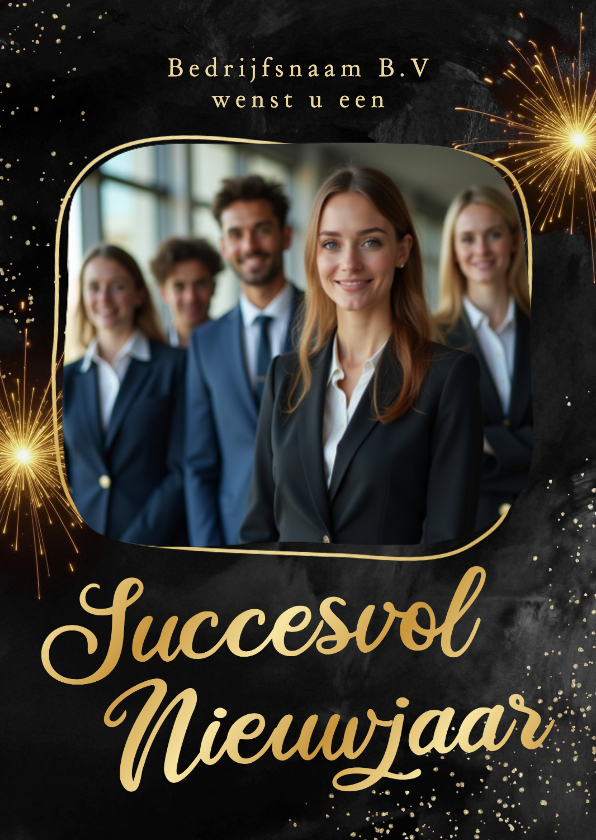 Zakelijke nieuwjaarskaart foto goud succesvol nieuwjaar - Nieuwjaarskaarten Nieuwjaarskaarten - Zakelijke nieuwjaarskaart foto goud succesvol nieuwjaar