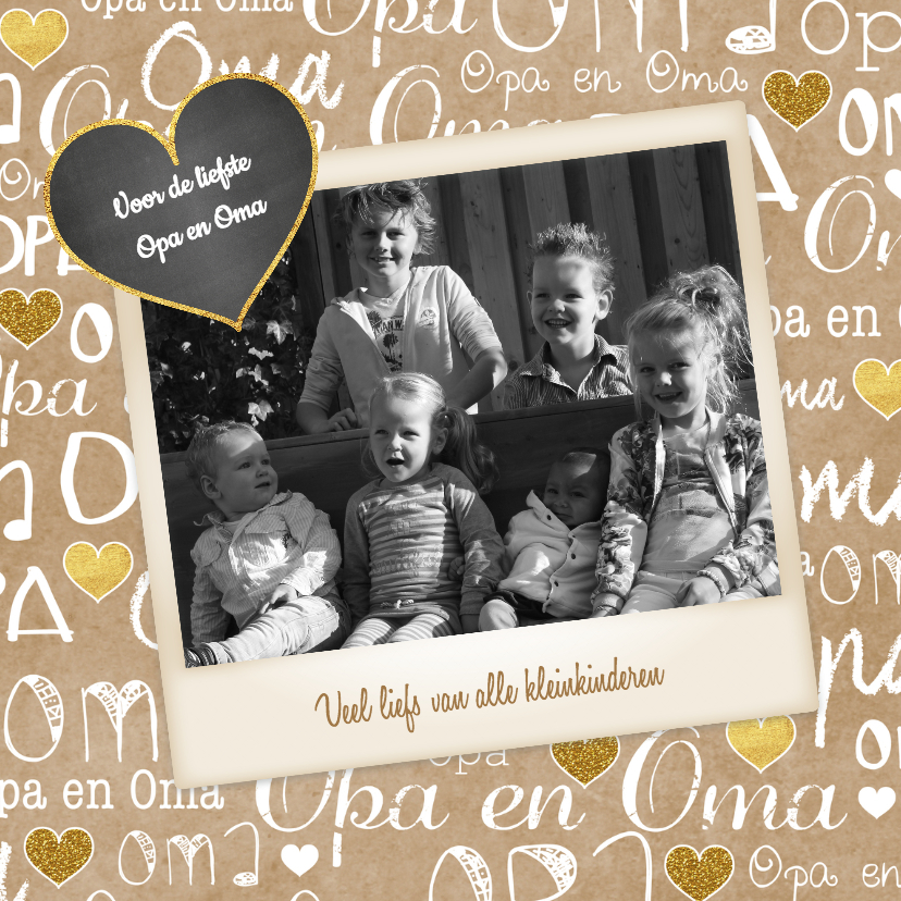 Opa en Oma kraft fotokaart - Opa en Oma kaarten Opa en Oma kaarten - Opa en Oma kraft fotokaart